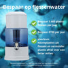 Aqualine 12 Waterfilter Glas – duurzaam waterfilter dat flessenwater bespaart en plastic afval vermindert.