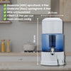 Aqualine 12 Waterfilter Glas – 8L capaciteit, filtersnelheid 1,5L per uur, mineraalrijk en vitaliserend zwaartekrachtfilter.