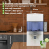 Aqualine NEOS Waterfilter ABS – 9,7L capaciteit, filtersnelheid 1,5L per uur, mineraalrijk en vitaliserend zwaartekrachtfilter.